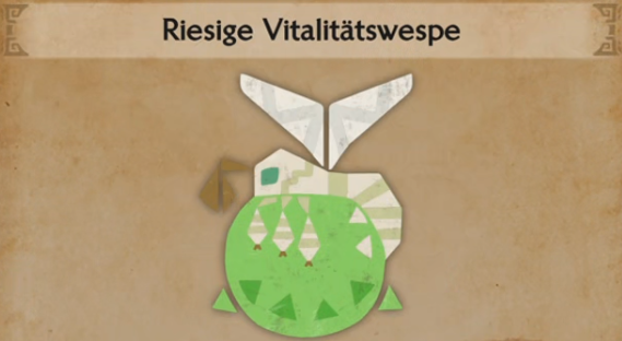 Riesige Vitalitätswespe