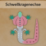Schwellkragenechse