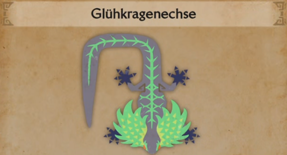 Grünkragenechse