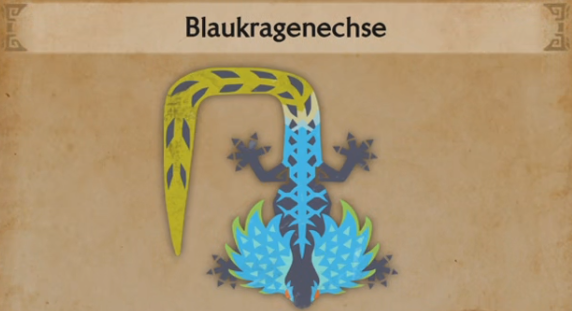 Blaukragenechse