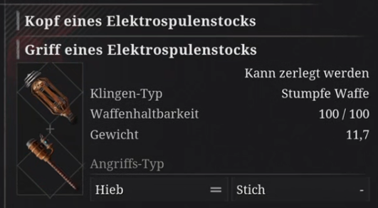 Elektrospulenstocks