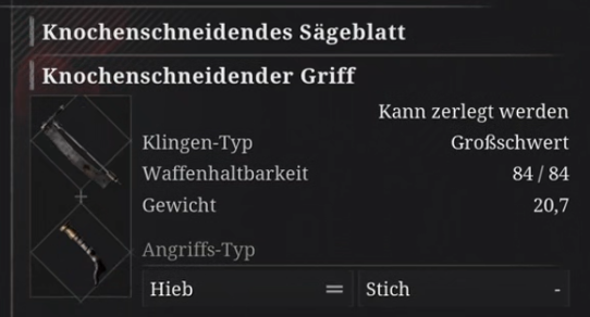 Knochenschneidendes Sägeblatt