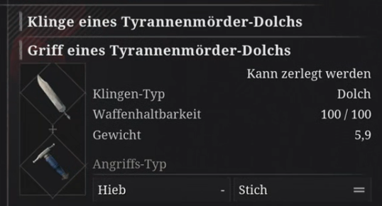 Tyrannenmörder-Dolchs