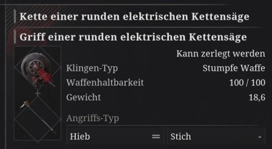 Elektrischen Kettensäge