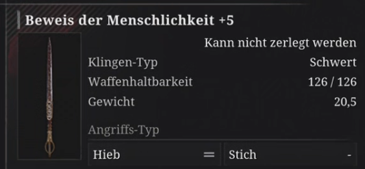 Beweis der Menschlichkeit