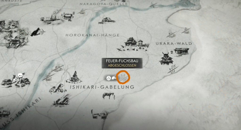 Ghost of Yotei Feuer-Fuchsbau