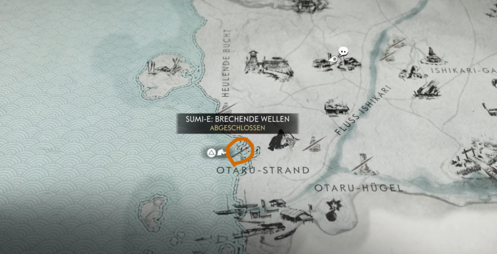 Ghost of Yotei Sumi-e Brechende Wellen