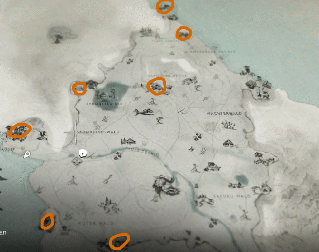Ghost of Yotei Alle Rätselkästchen Fundorte